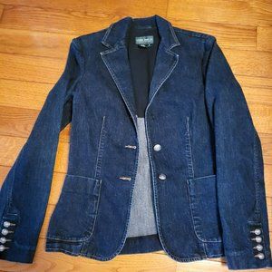 RALPH LAUREN DENIM BLAZER - SIZE S